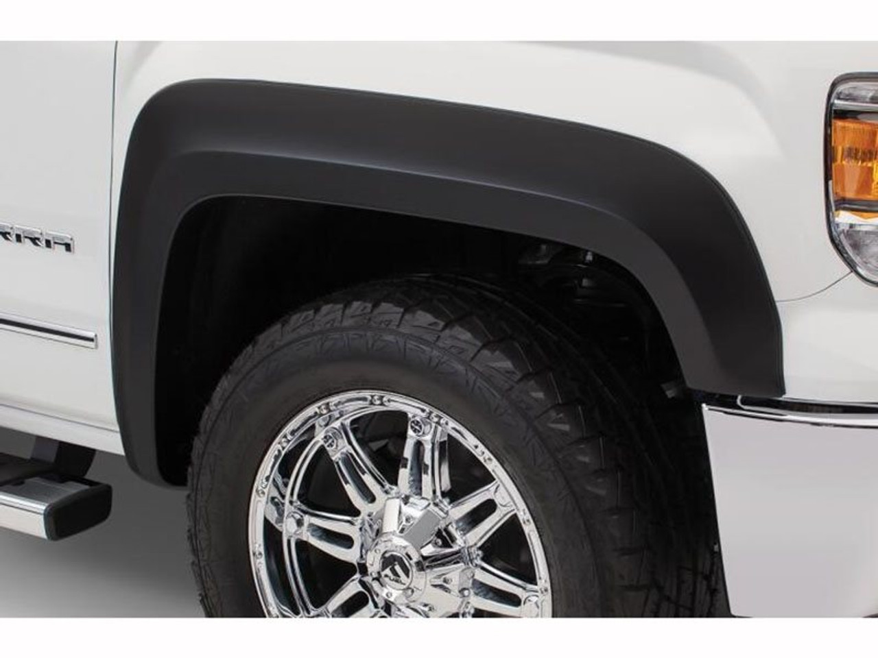 Bushwacker Extended-A-Fender Style Fender Flares, Front and Rear, Unpainted  :: 2019-2024 GMC Sierra 1500 w/ Fleetside Bed