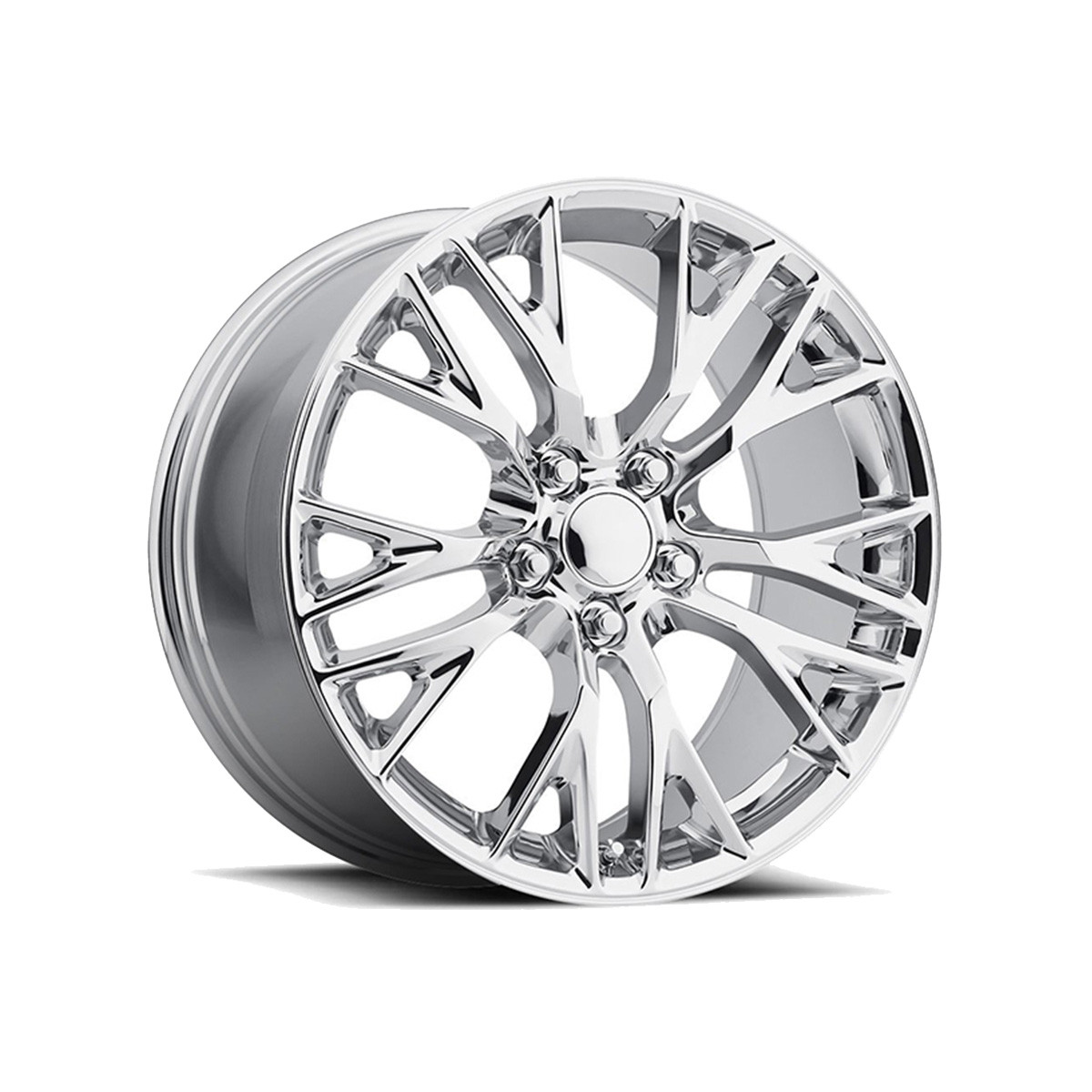 FR 22 Z06 Replica Wheel, Chrome, 19x10