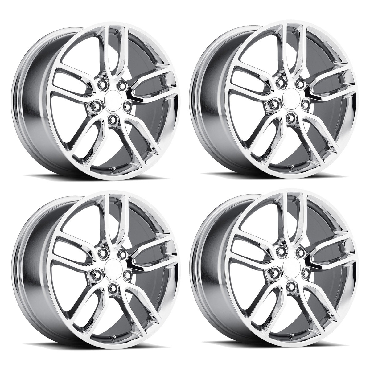 FR 26 Z51 Replica Wheels, Chrome, 19x8.5 & 20x10