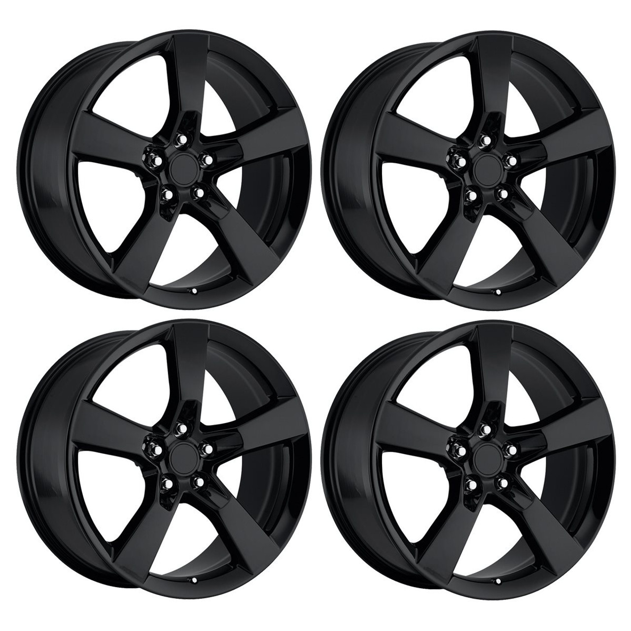 Factory Reproductions FR 30 Wheels, Gloss Black, 20x8 & 20x9 :: 2010-2013  Camaro