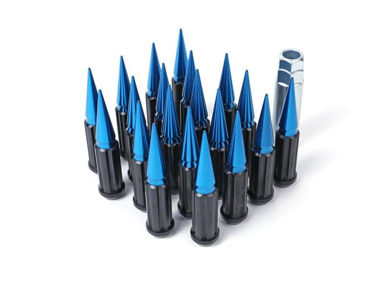 Gorilla Spike Lug Nuts, Blue Spike :: 2014-2019 C7 Corvette