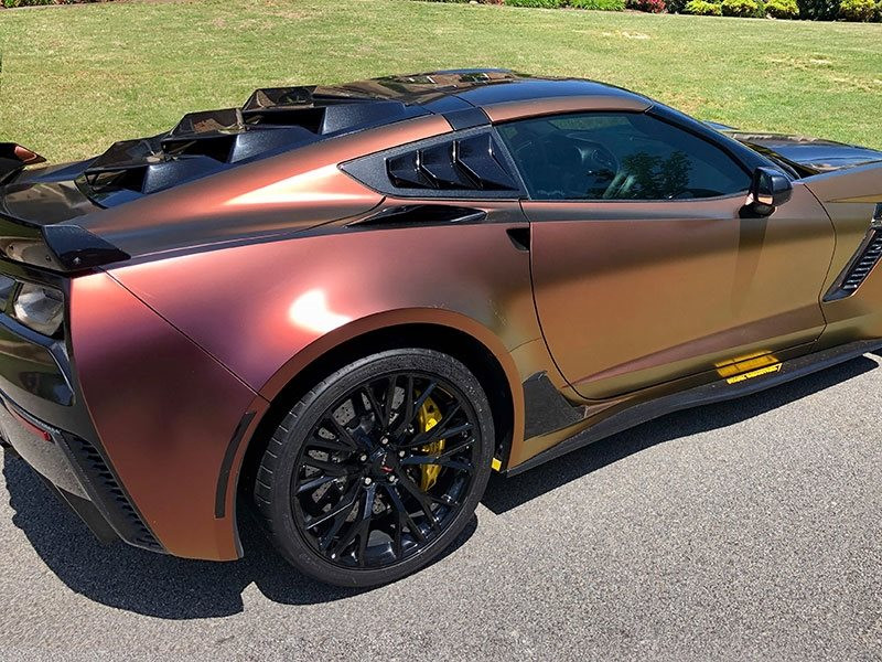 GLASSSKINZ C7 BAKKDRAFT Rear Quarter Window Louver/Valance