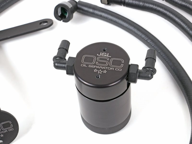 J&L OSC 3.0 Oil Separator, Black Anodized J&L OSC 3.0 Oil Separator, Black Anodized