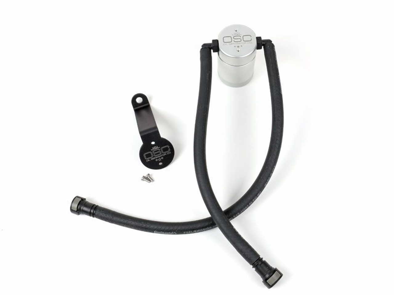 J&L OSC 3.0 Oil Separator, Clear/Satin Anodized