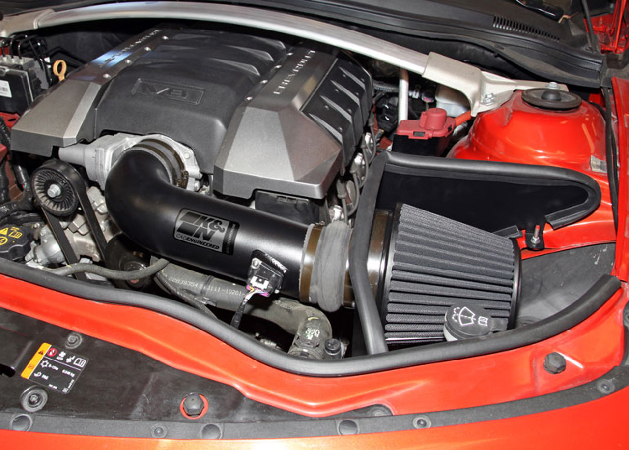 KN Blackhawk Induction Air Intake System, Dryflow Filter :: 2010-2015  Camaro SS