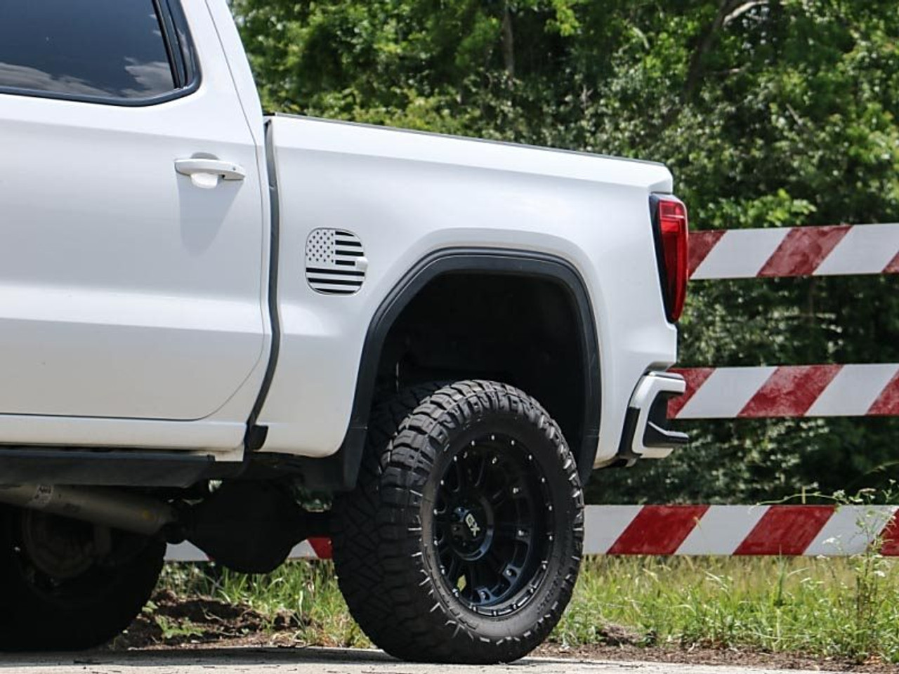 Phastek American Flag Fuel Door Vinyl :: 2019-2021 GMC Sierra 1500