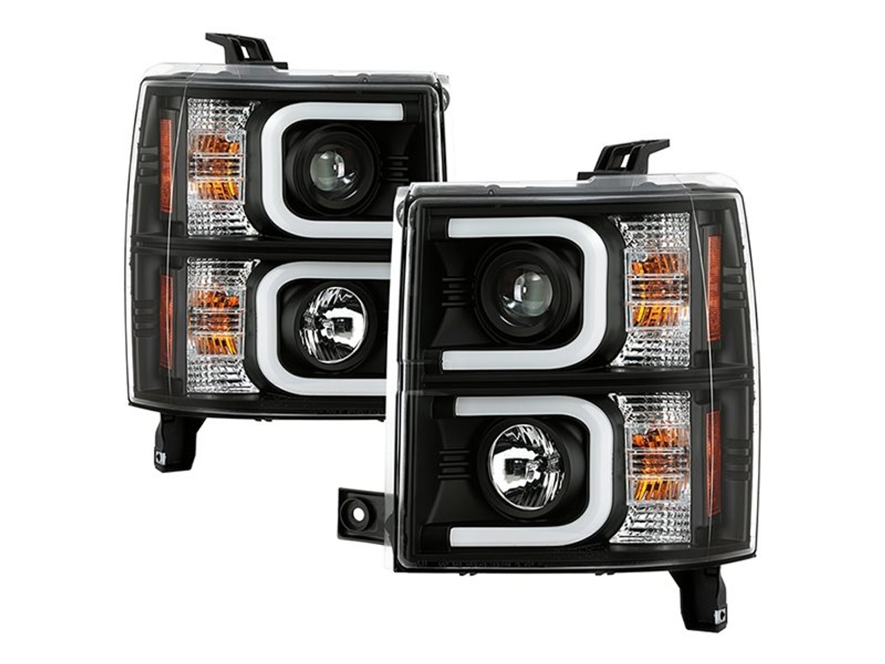 Spyder Signature Series Projector Headlights w/ CCFL Light Bar