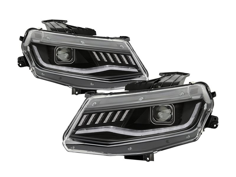 Spyder Signature Series Sequential Headlights, Clear Lens and