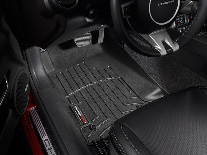 WeatherTech FloorLiner For 2014-2015 Honda Civic – 1st Row, Black TPE – Made USA, 446521