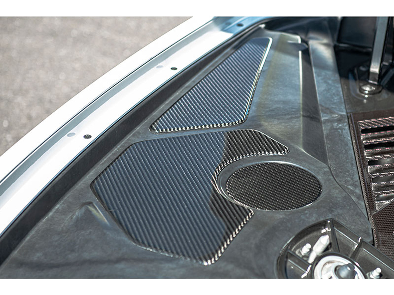 EOS Engine Bay Panel Accent Covers, Carbon Fiber :: 2020-2023 C8