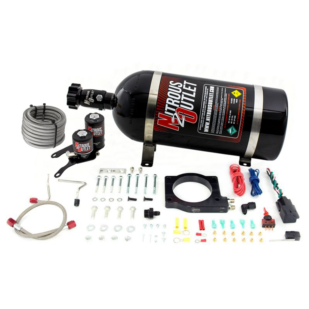 Nitrous Outlet Hardline Plate System, 15lb Bottle