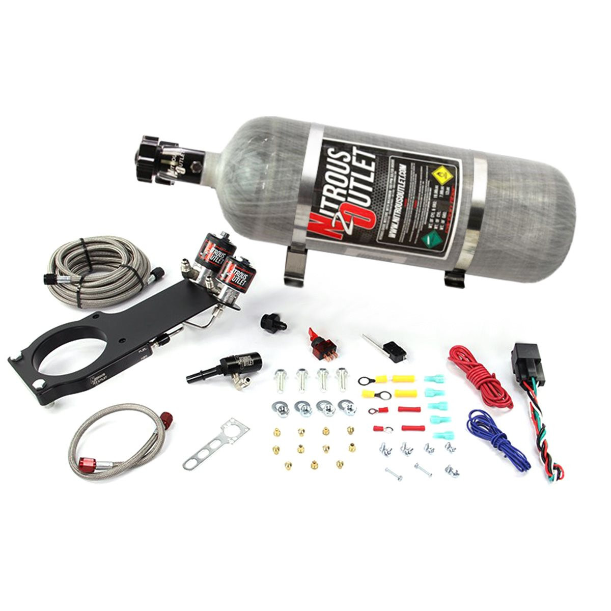 1/18 Scale Twin Nitrous Bottle Set - Unassembled Resin Model Kit For Diecast Cars