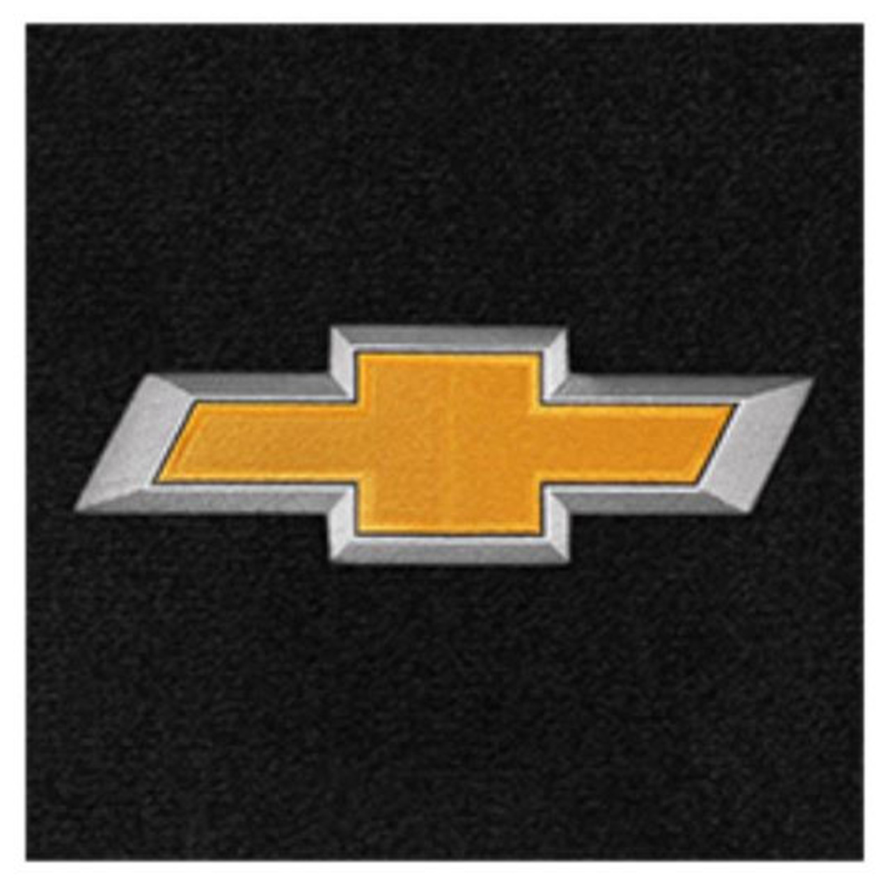 Lloyd 4pc Front Ultimat Floor Mats, Black Mats w/ Gold Chevy Bowtie Logo ::  2016-2024 Camaro