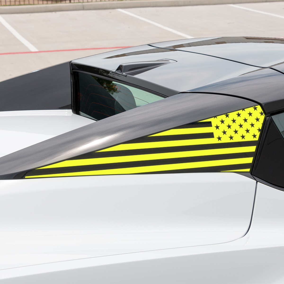 Phastek Straight American Flag Side Panel Decal, Various Colors