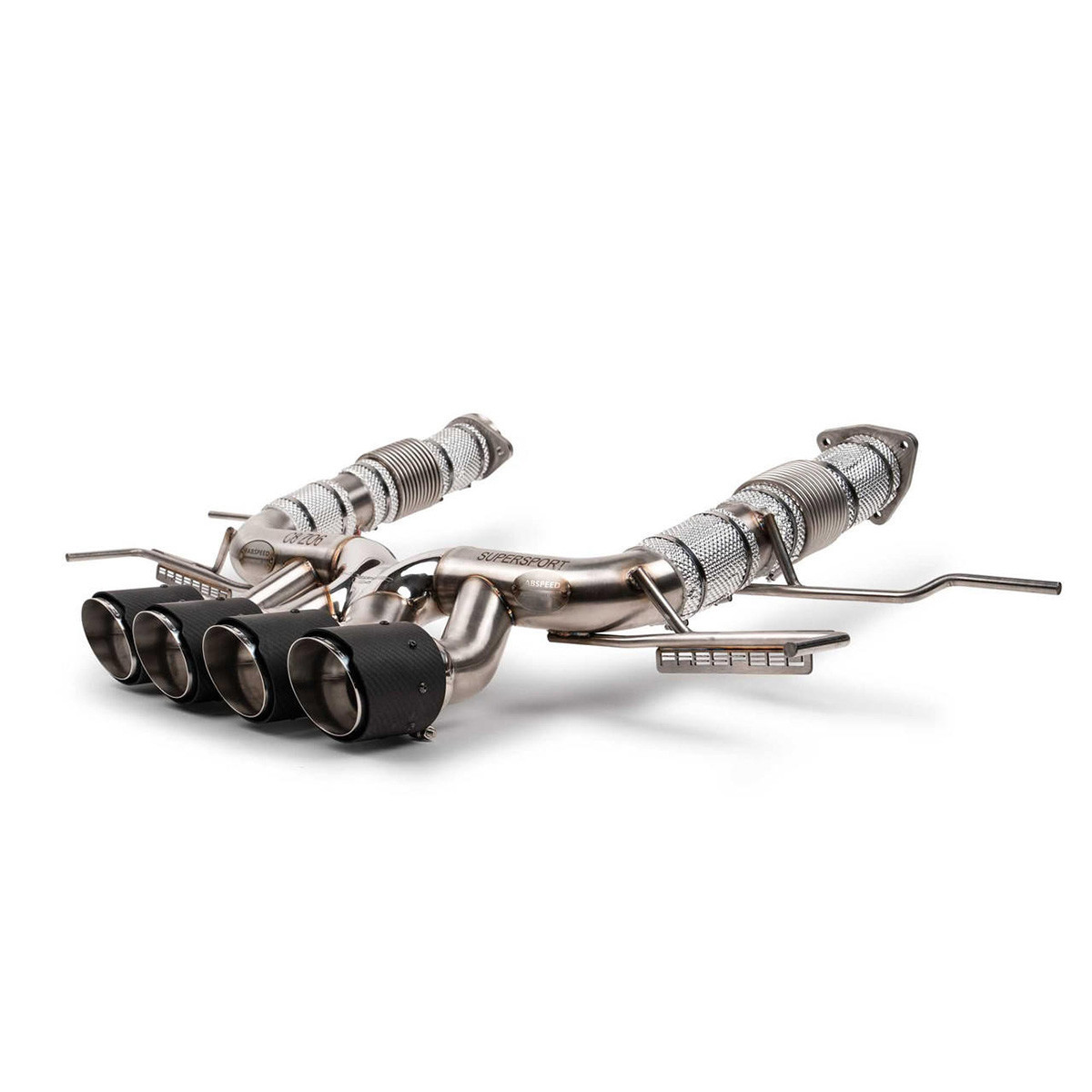 Fabspeed Supersport X-Pipe Cat-Back Exhaust, Carbon Fiber Tips