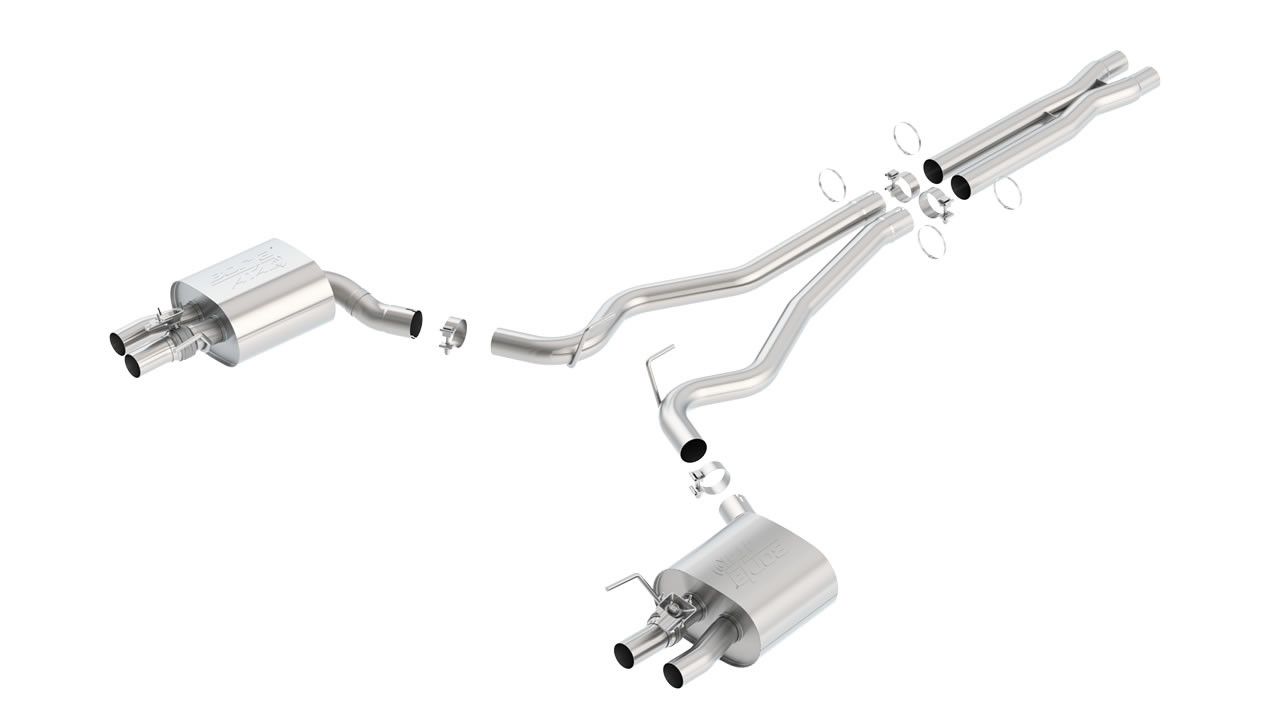 Borla ATAK Cat-Back Exhaust System 140684, Reuse Factory Tips