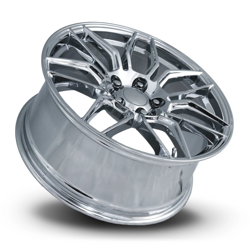 FR 401F C8 Z06 Replica Front Wheel, Chrome, 19x8.5