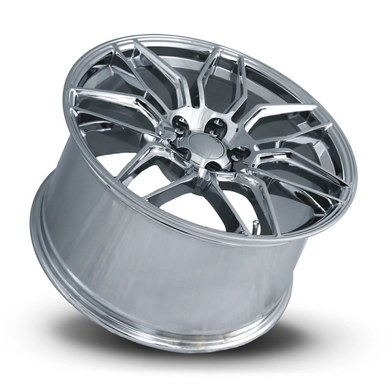 FR 401F C8 Z06 Replica Rear Wheel, Chrome, 20x11