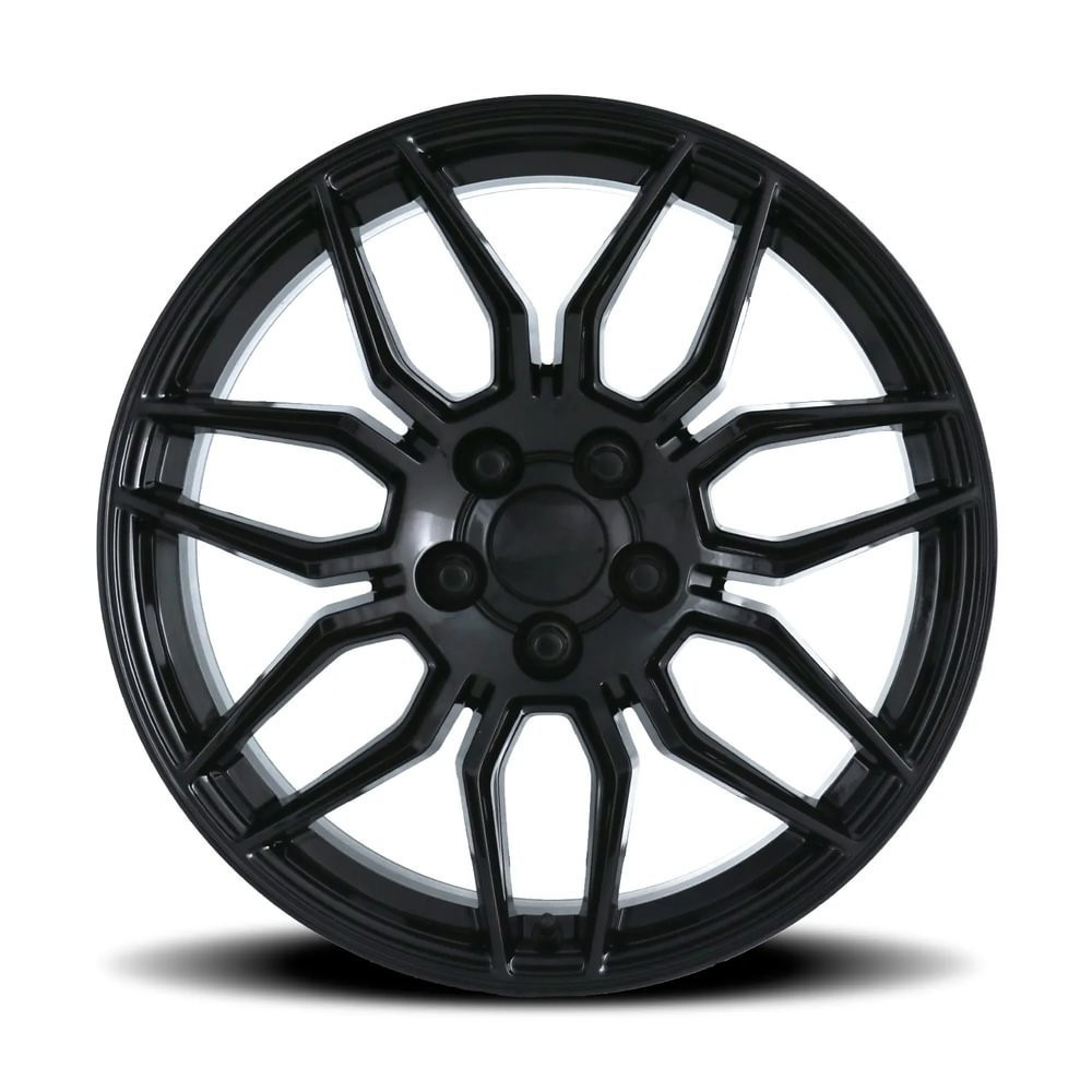 FR 401F C8 Z06 Replica Wheel Set, Gloss Black, 19x10 & 20x12