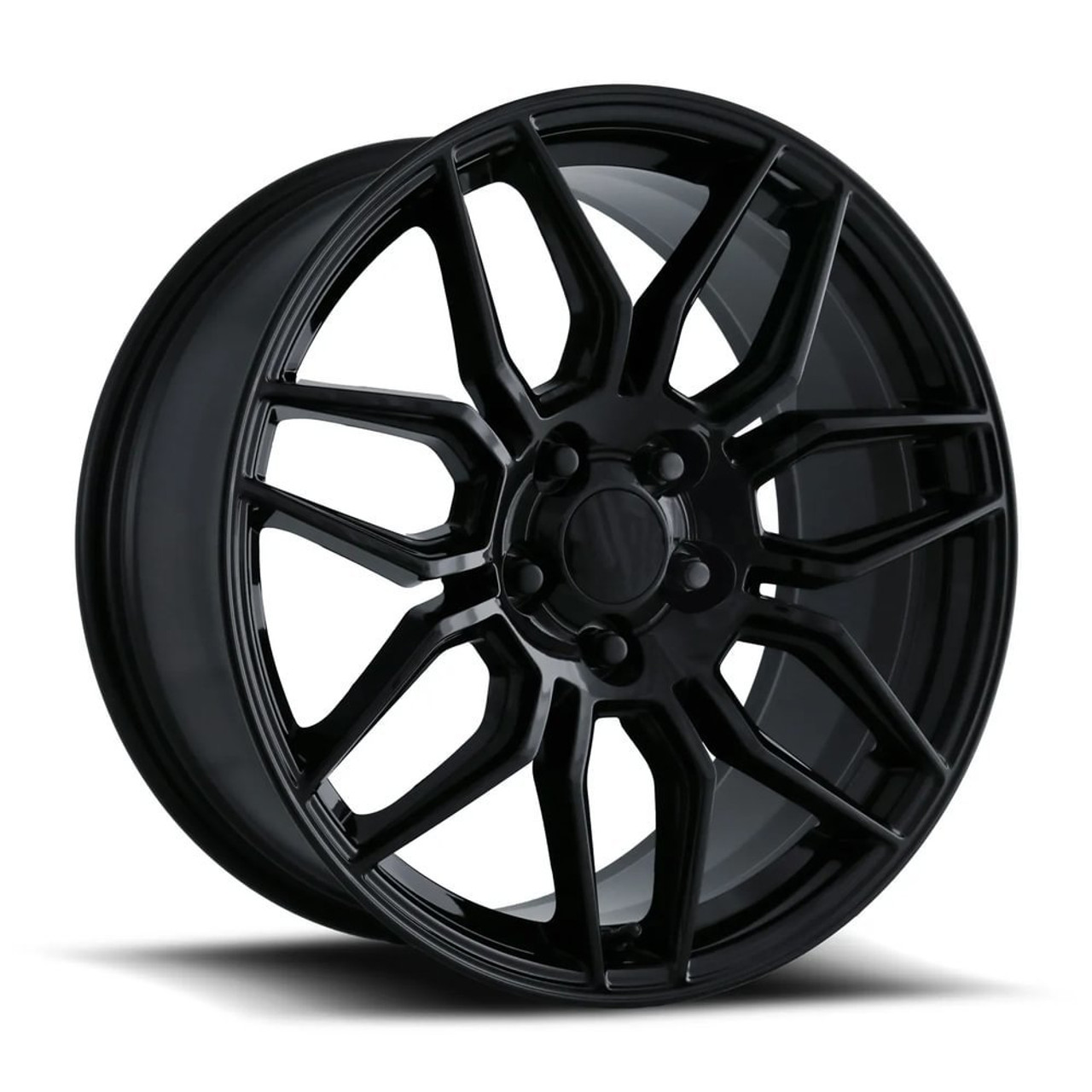 FR 401F C8 Z06 Replica Wheel Set, Gloss Black, 19x10 & 20x12
