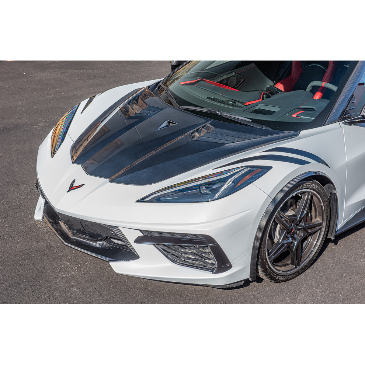 EOS GT3 Style Side Vented Extractor Hood, Carbon Fiber