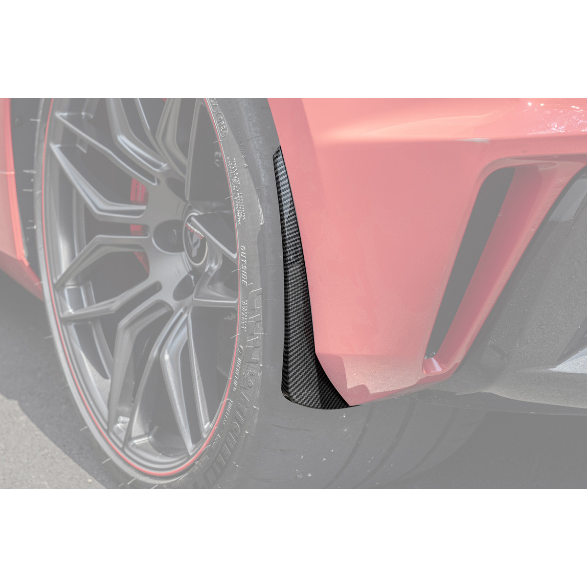 マッドガード　小ウロコ EOS XL Extended Rear Splash Guards, Hydro-Dipped Carbon Fiber