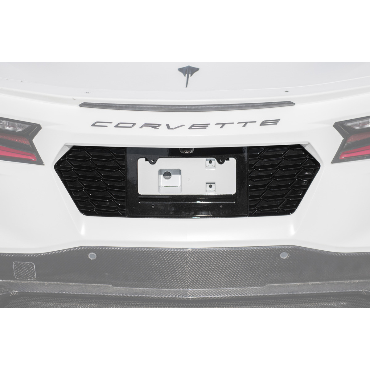 EOS License Plate Backing Cover, Carbon Flash Metallic
