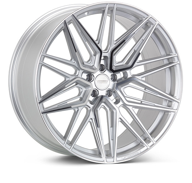 Vossen HF-7 Hybrid Forged Front Wheel, Silver Polished, Flat Face