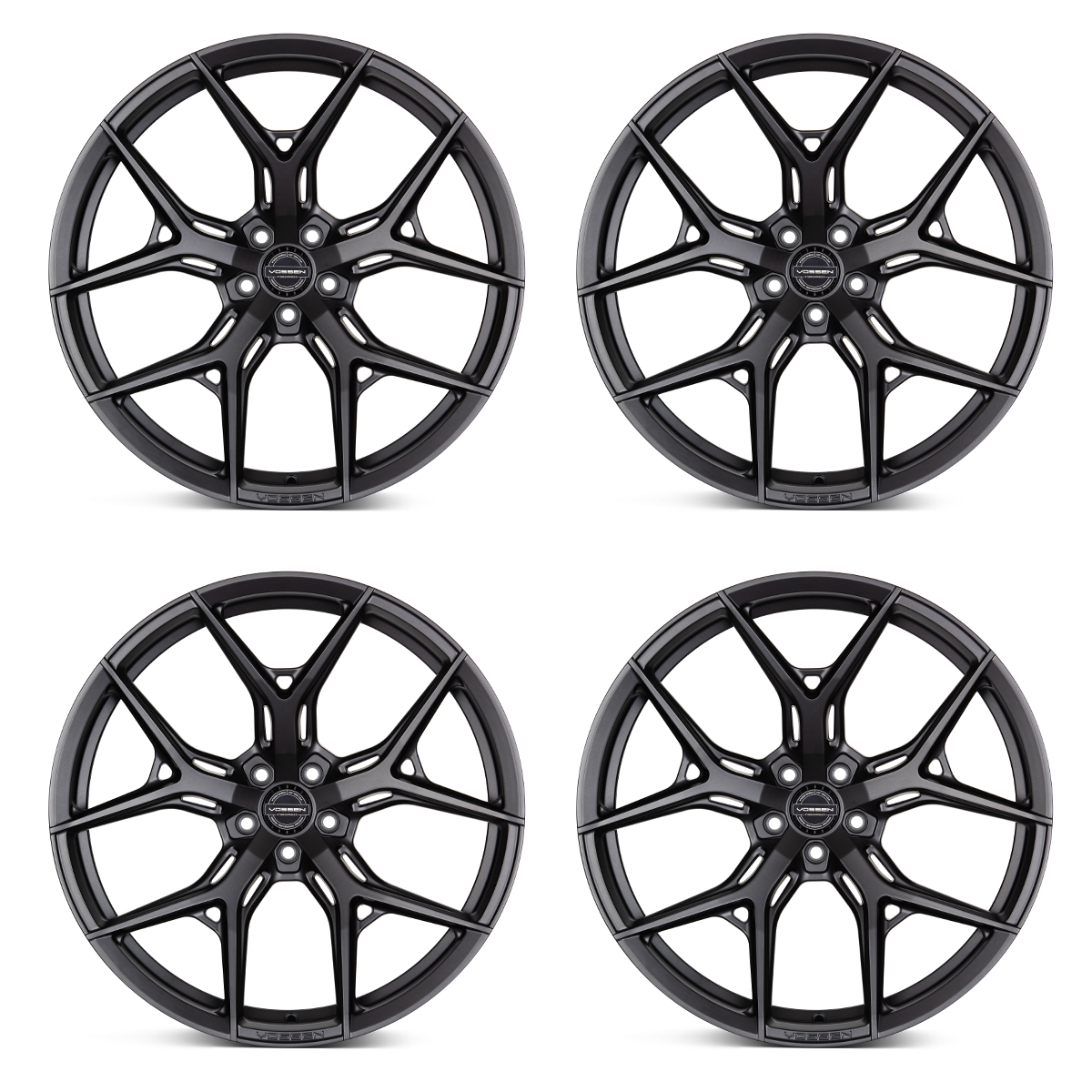 Vossen HF-5 Hybrid Forged Wheel Set, Matte Gun Metal, 20x9 +32
