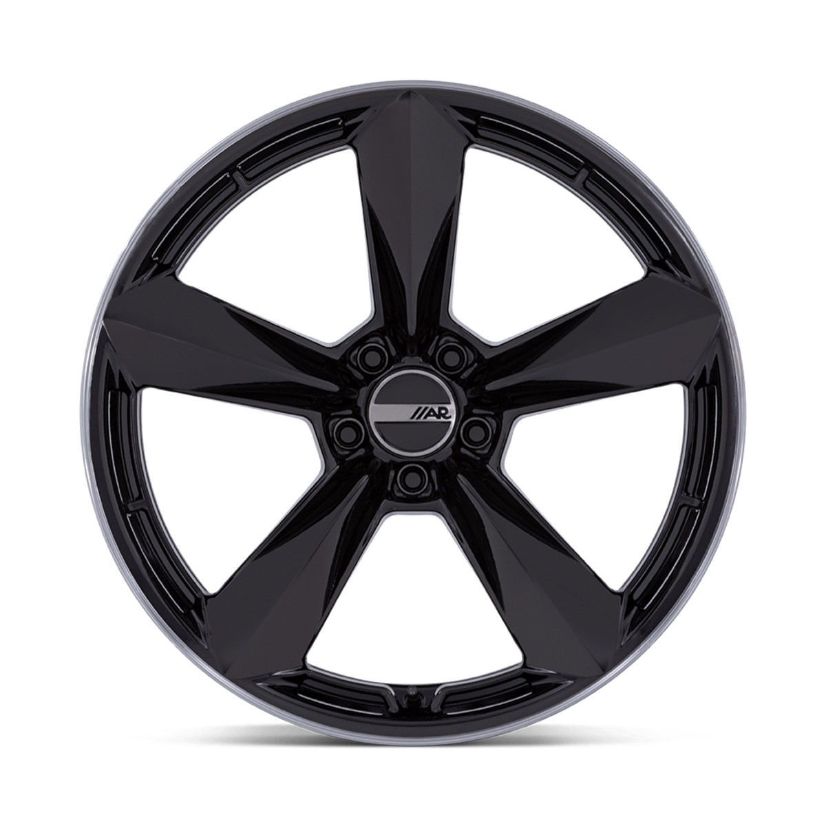 American Racing TTF Front or Rear Wheel, Gloss Black w/DDT Lip, 20x9.5