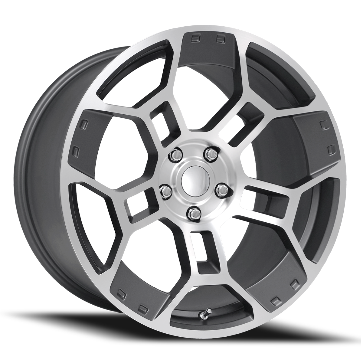FR 701F GT-D Replica Rear Wheel, Satin Gunmetal Machine Face