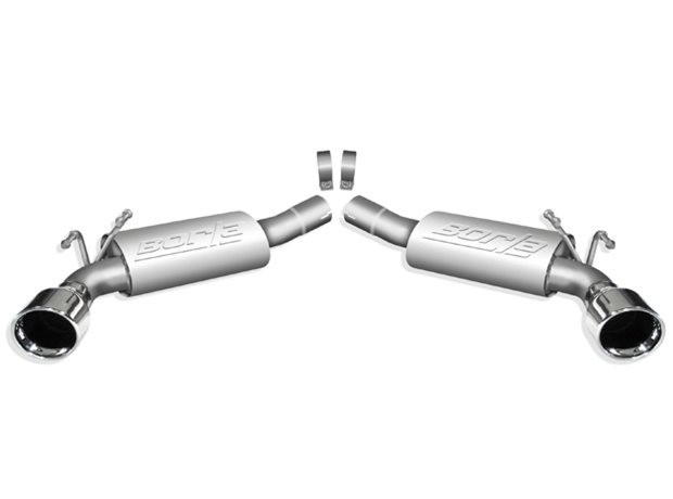 SLP Performance 2.5" Loud Mouth II AxleBack Exhaust System, 4" Dual