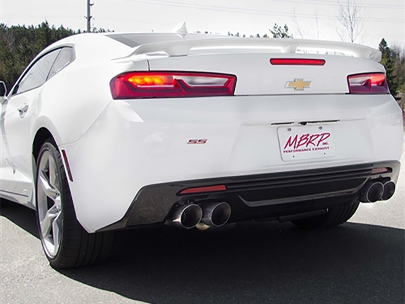 MBRP Performance Dual Axle Back Quad Tips 2016-2024 Chevy Camaro V6