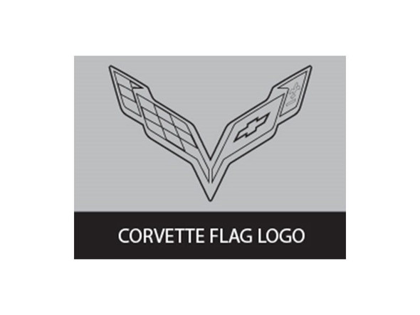 American Brother Designs Hood Shock Covers, Flag Logo, Color Options :: 2014-2019 C7 Corvette Stingray, Z06