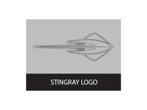 American Brother Designs Hood Shock Covers, Stingray Logo, Color Options :: 2014-2019 C7 Corvette Stingray