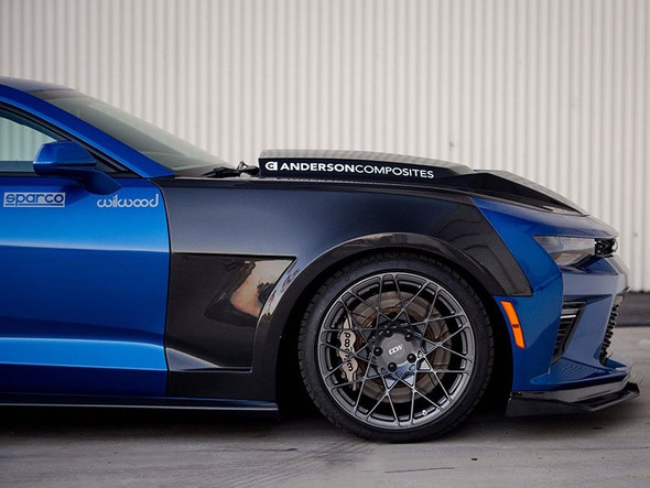 Anderson Composites Type-SS Vented Fenders, Carbon Fiber :: 2016, 2017, 2018, 2019, 2020, 2021, 2022, 2023 Camaro Non-ZL1