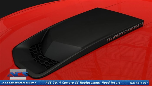 ACS TLE Hood Insert, Unpainted Primer :: 2014-2015 Camaro SS, SS 1LE