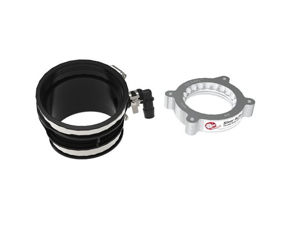 aFe Power Silver Bullet Throttle Body Spacer for Factory Air Intake, Silver :: 2020 C8 Corvette