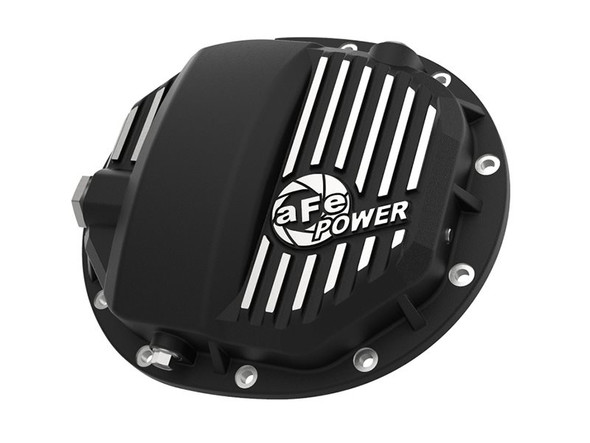 aFe Power Street Series Rear Differential Cover With Machined Fins and Gear Oil, Black :: 2014-2018 Silverado 1500 L4-2.7L, V6-4.3L, V8-5.3L, 6.2L