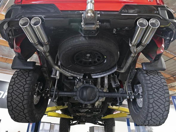 aFe Power Vulcan Series 3" to Dual 3" 304 Stainless Steel Cat-Back Exhaust System, Polished Tips :: 2019-2021 Silverado 1500 V8-5.3L