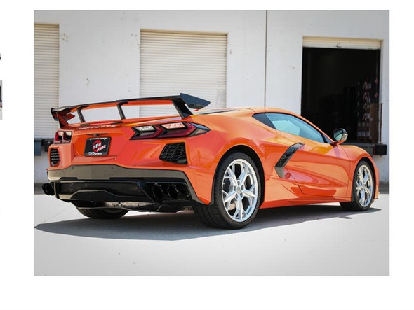aFe Power MACH Force-Xp 3"-2.5" 304 Stainless Steel Muffler-Delete Cat-Back Exhaust System, Black Tips :: 2020 C8 Corvette