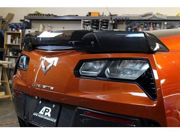 APR Track Pack Rear Deck Spoiler w/ Wickerbill, Carbon Fiber :: 2015-2019 C7 Corvette Z06