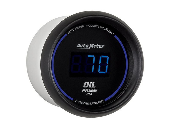 Autometer Cobalt Digital Oil Pressure Gauge, 2 1/16", 5-100 psi :: Universal Fitment