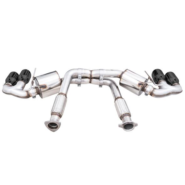 AWE Touring Edition 3" Cat-Back Exhaust System w/ 4.5" Diamond Black Tips :: 2020-2023 C8 Corvette