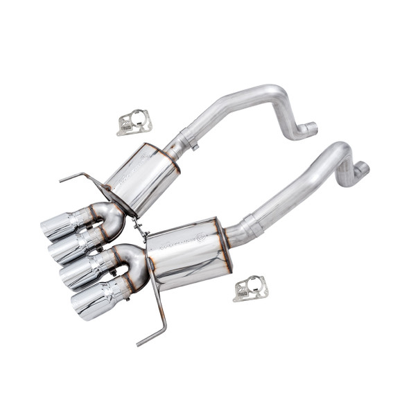 AWE Touring Edition 3" Axle-Back Exhaust System w/ 4.5" Quad Chrome Silver Tips :: 2014-2019 C7 Corvette