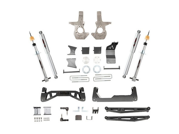 Belltech Lift Kit with Front & Rear Trail Performance Shocks, 7"-9" Front / 5" Rear :: 2016-2018 Silverado 1500 Extended or Crew Cab