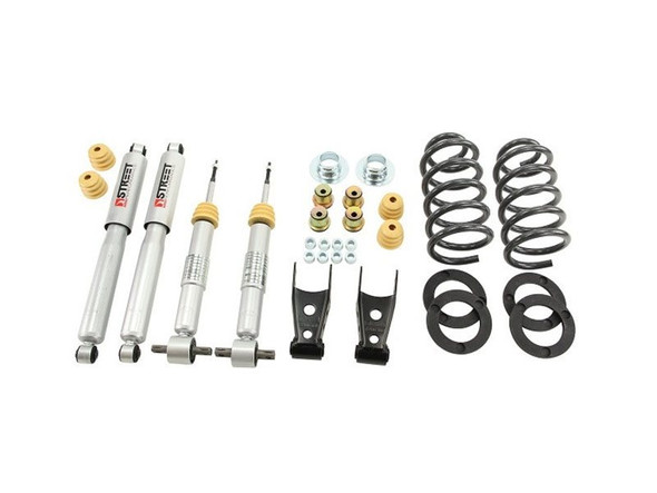 Belltech Lowering Kit With Street Performance Shocks, 1"-2" Front / 2"-3" Rear :: 2014-2018 Silverado 1500 2WD Standard Cab, Short Bed