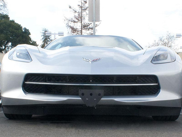 Sto N Sho Quick-Release Front License Plate Bracket :: 2014, 2015, 2016, 2017, 2018, 2019 C7 Corvette Stingray and Grand Sport w/o Ground Effects