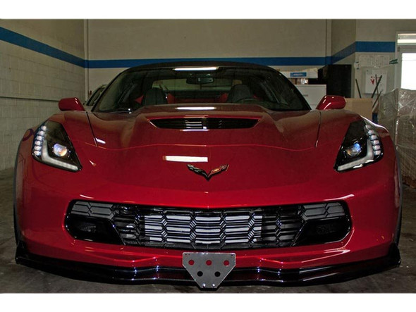 Sto N Sho Quick-Release Front License Plate Bracket :: 2014, 2015, 2016, 2017, 2018, 2019 C7 Corvette Z06/Z07 Stage 2 and 3