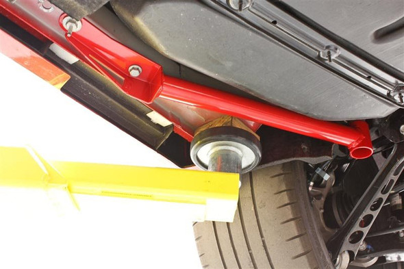 BMR Chassis Brace - Front of Rear Cradle, Red :: 2016-2023 Camaro CB008R
